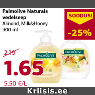 Allahindlus - Palmolive Naturals vedelseep