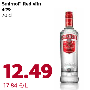 Allahindlus - Smirnoff Red viin