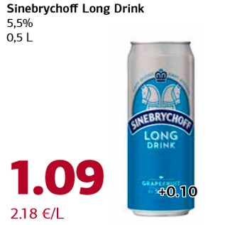 Allahindlus - Sinebrychoff Long Drink 5,5% 0,5 L