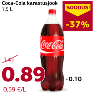 Allahindlus - Coca-Cola karastusjook 1,5 L