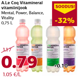 Allahindlus - A.Le Coq Vitamineral vitamiinijook