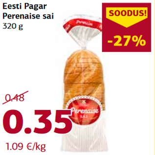 Allahindlus - Eesti Pagar Perenaise sai 320 g