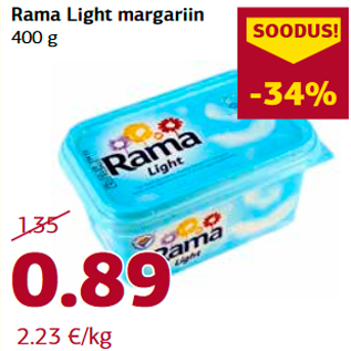 Allahindlus - Rama Light margariin 400 g