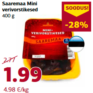 Allahindlus - Saaremaa Mini verivorstikesed 400 g