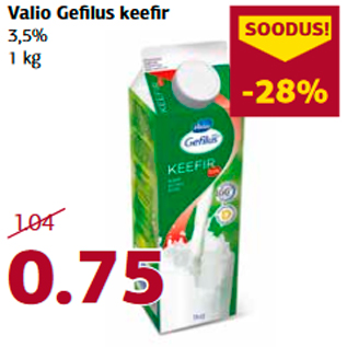 Allahindlus - Valio Gefilus keefir 3,5% 1 kg