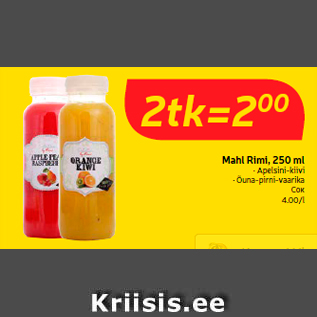 Allahindlus - Mahl Rimi, 250 ml