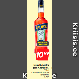 Allahindlus - Muu alkohoolne jook Aperol 11%, 70 cl