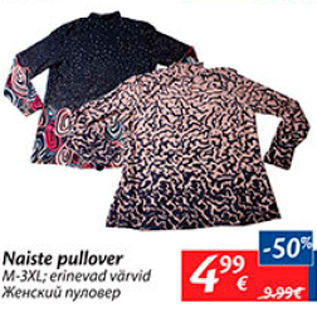 Allahindlus - Naiste pullover