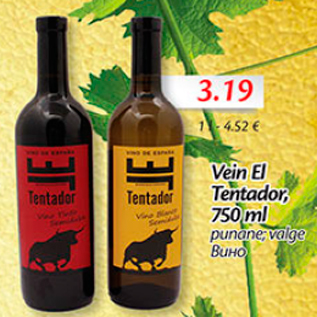 Allahindlus - Vein El Tentador, 750 ml