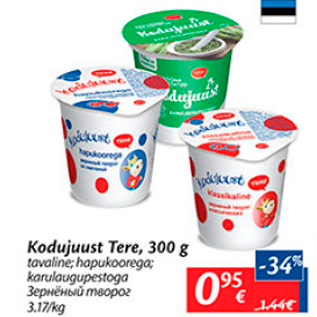 Allahindlus - Kodujuust Tere, 300 g