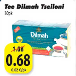 Allahindlus - Tee Dilmah Tseiloni 30pk