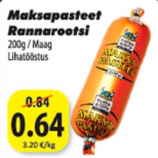 Allahindlus - Maksapasteet Rannarootsi 200 g