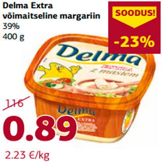 Allahindlus - Delma Extra võimaitseline margariin