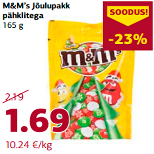 Allahindlus - M&M`s jõulupakk pähklitega