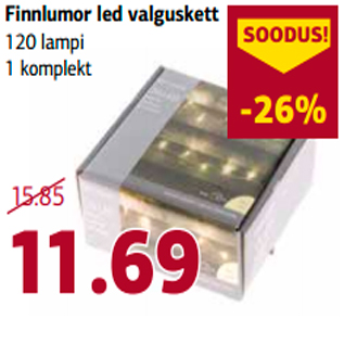 Allahindlus - Finnlumor led valguskett 120 lampi