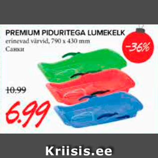 Allahindlus - PREMIUM PIDURITEGA LUMEKELK