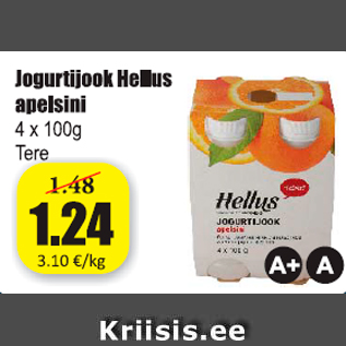 Allahindlus - Jogurtijook Hellus apelsini