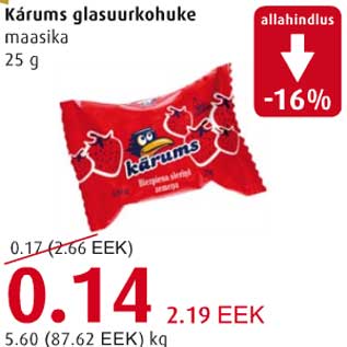 Allahindlus - Kärums glasuurkohuke