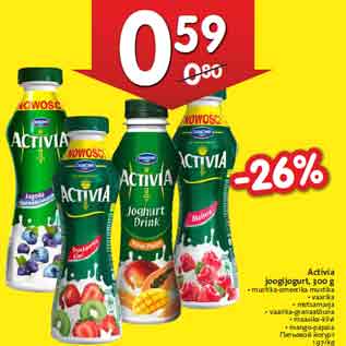 Allahindlus - Activia joogijogurt, 300 g