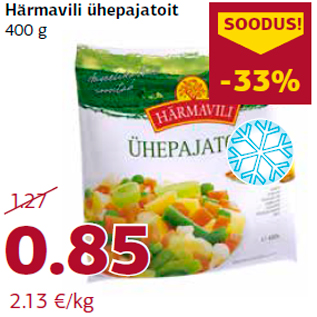 Allahindlus - Härmavili ühepajatoit 400 g