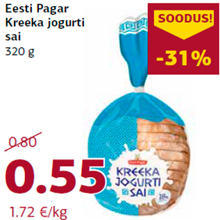 Allahindlus - Eesti Pagar Kreeka jogurti sai 320 g