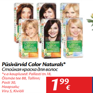 Allahindlus - Püsivärvid Color Naturals*