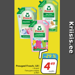 Allahindlus - Pesugeel Frosch, 1,8 l