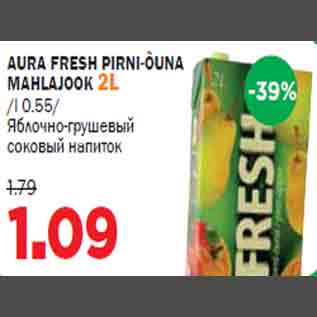 Allahindlus - AURA FRESH PIRNI-ÕUNA MAHLAJOOK