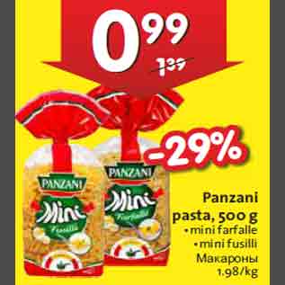 Allahindlus - Panzani pasta, 500 g