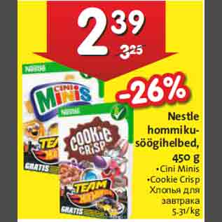 Allahindlus - Nestle hommikusöögihelbed, 450 g •Cini Minis •Cookie Crisp