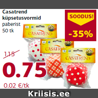 Allahindlus - Casatrend küpsetusvormid