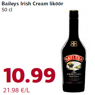 Allahindlus - Baileys Irish Cream liköör 50 cl