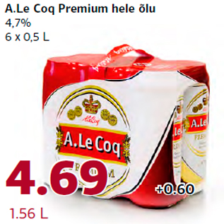 Allahindlus - A.Le Coq Premium hele õlu