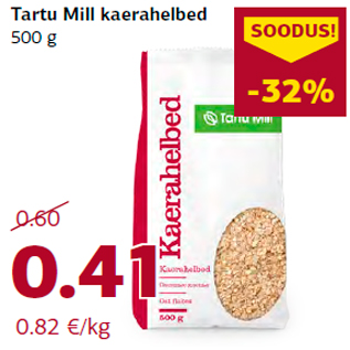 Allahindlus - Tartu Mill kaerahelbed 500 g