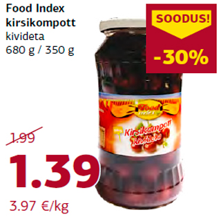 Allahindlus - Food Index kirsikompott