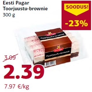 Allahindlus - Eesti Pagar Toorjuustu-brownie 300 g