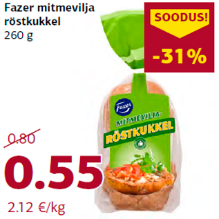 Allahindlus - Fazer mitmevilja röstkukkel 260 g