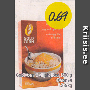 Allahindlus - Gold Corn 4-viljahelbed, 500 g