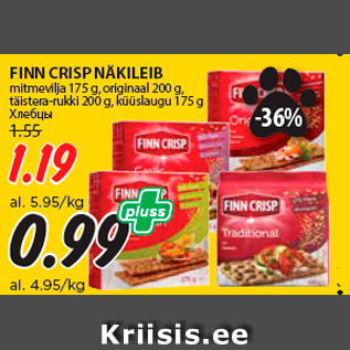 Allahindlus - FINN CRISP NÄKILEIB