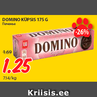 Allahindlus - DOMINO KÜPSIS 175 G