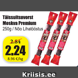 Allahindlus - Täissuitsuvorst Moskva Premium