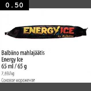 Allahindlus - Balbiino mahlajäätis Energu Ice 65ml/65g