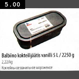 Allahindlus - Bambino kokteilijäätis vanilli 5L/2250g