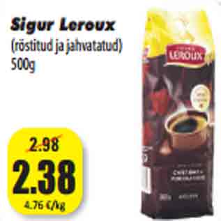 Allahindlus - Sigur Leroux (röstitud ja jahvatatud) 500g