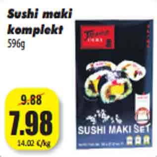 Allahindlus - Sushi maki komplekt 596g