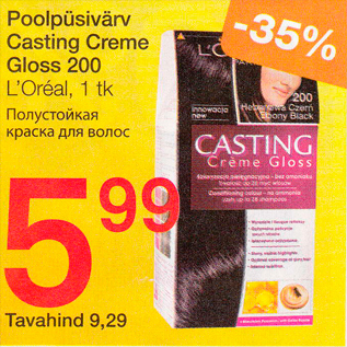 Allahindlus - Poolpüsivärv Casting Creme Gloss