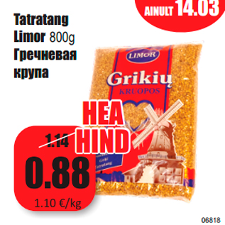 Allahindlus - Tatratang Limor 800g