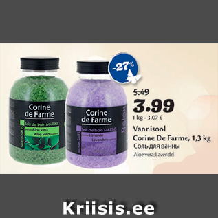 Allahindlus - Vannisool Corine De Farme, 1,3 kg