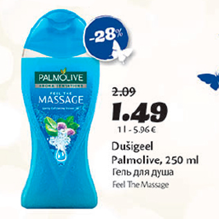 Allahindlus - Dušigeel Palmolive, 250 ml