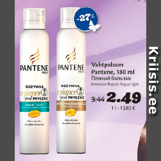 Allahindlus - Vahtpalsam Pantene, 180 ml